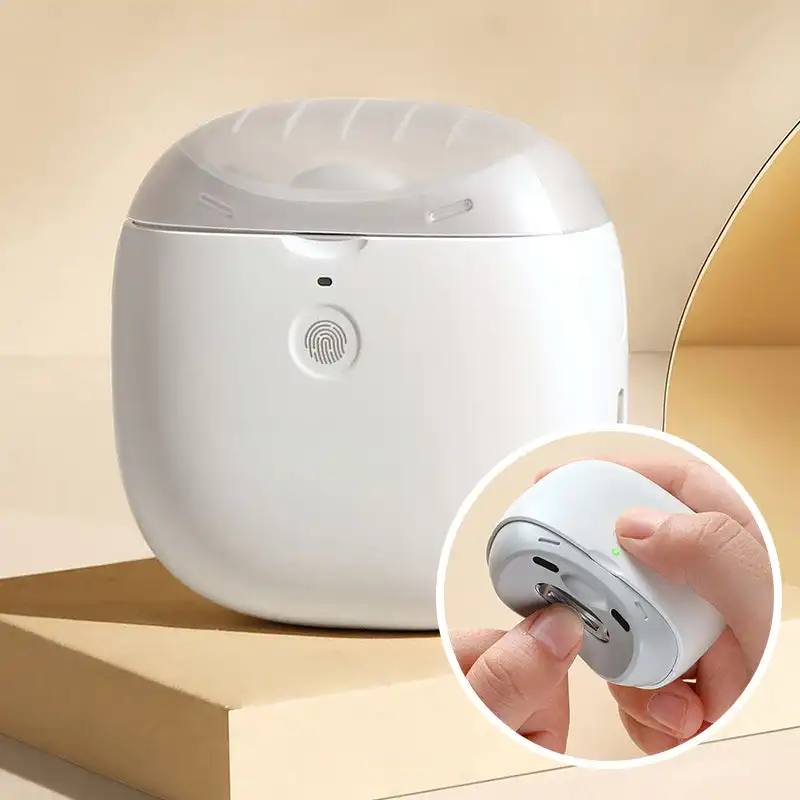 Electric Automatic Nail Clipper With Auxiliary Lighting Automatic Nail Grinder for Children and Adult Portable Mini Manicure