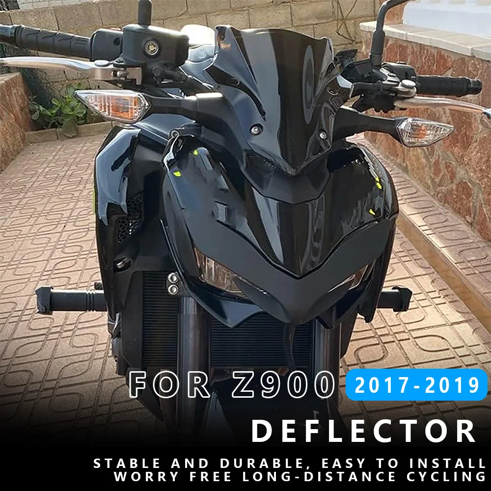 

MTKRACING For KAWASAKI Z900 2017-2024 Front fairing aerodynamics small wing front beak nose cone extension cover expander