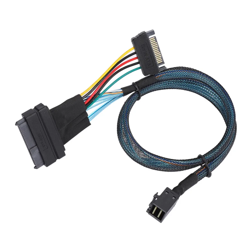 Reliable 15 Pin SFF8643 to SFF8639 Cable 50cm High Speed SAS Cable Server Connector Cable Mini Server Setup