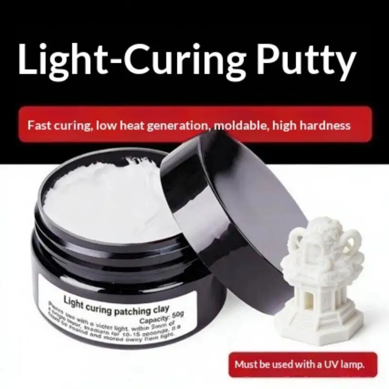 1 Set Curable Putty Fill UV Light Curing Repair Clay Repair Failed 3D Printed Model Modification Accessories For Bambu Lab