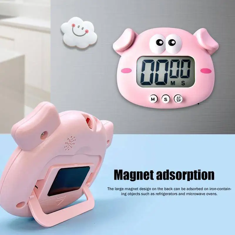 Digital Animal Shaped Timer 99 Minute Countdown Alarm Clock for Kids Kitchen Cooking Homework Study Reminder