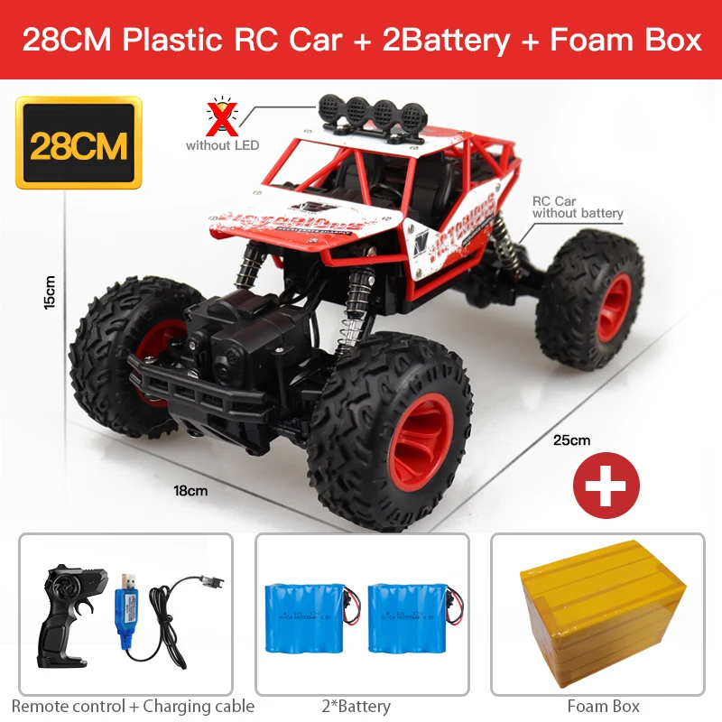 ZWN 1:12 / 1:16 4WD RC Car With Led Lights 2.4G Radio Remote