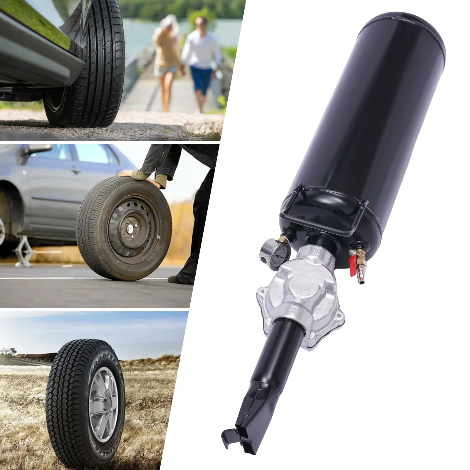 

Portable Air Tire Bead Seater Blaster Tool 8L Trigger Seating Inflator 2.1Gallon Inflator Tyre Air Seating Tool Car Shop Tool