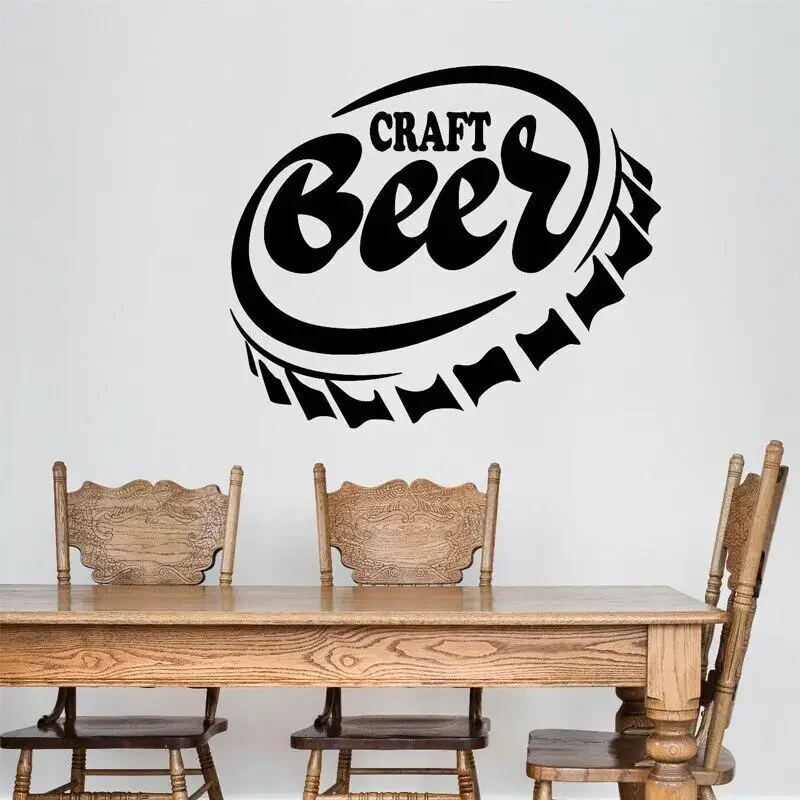 Крышка от бутылки, домашний бар, паб, ремесло, пиво, алкоголь, винил, домашний декор, настенная наклейка, съемные наклейки, настенные обои, художественный дизайн 3177