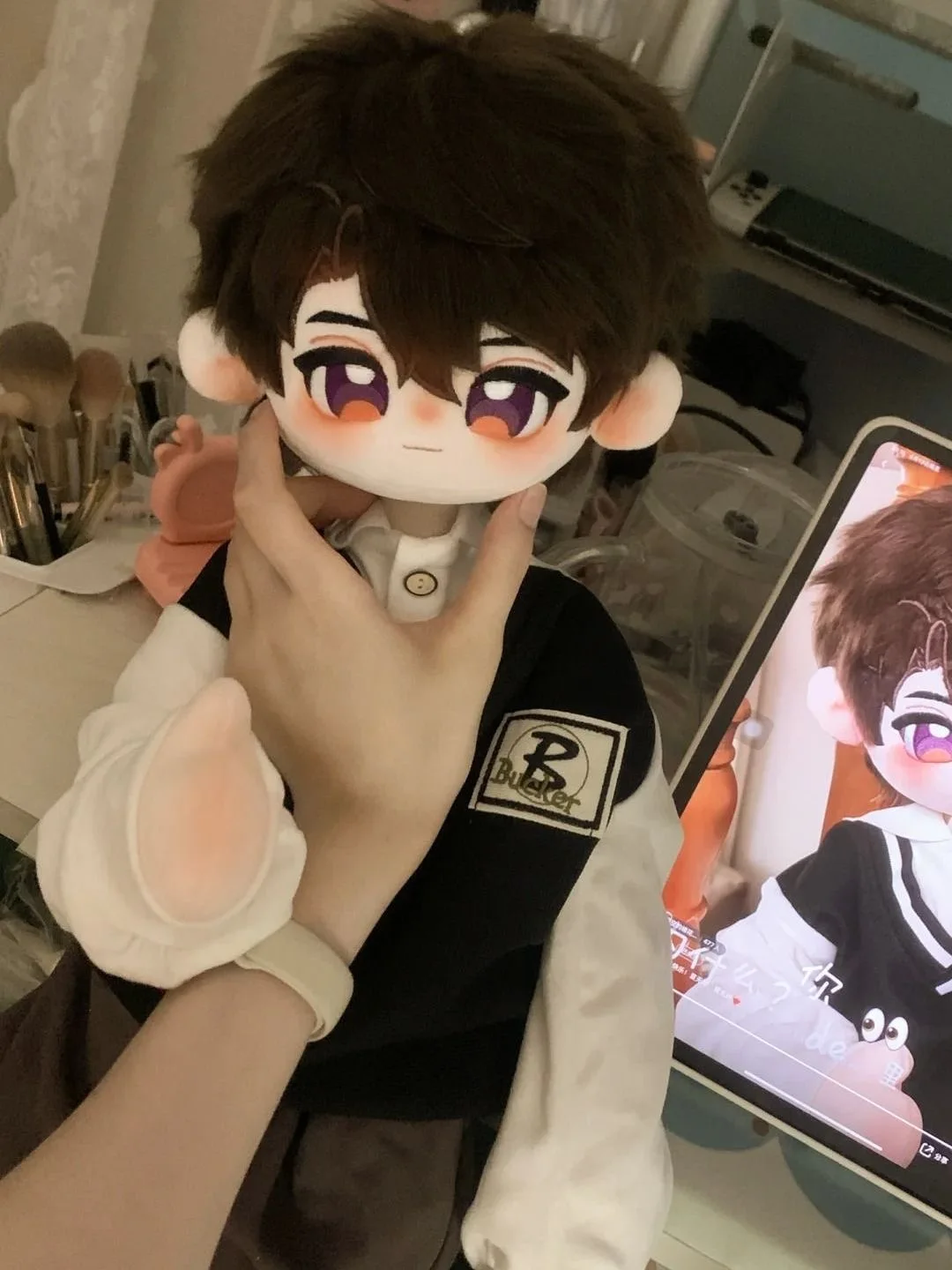 

Love and Deep Space Caleb Original 60cm Cosplay Ghost Doll Cotton Doll Gift Collection