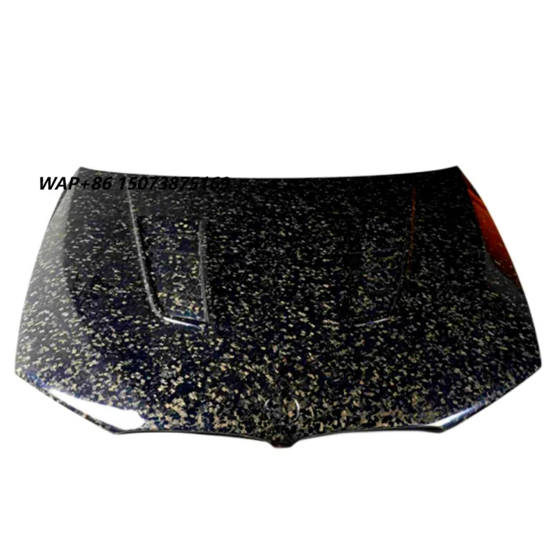 For 17-18 5 Series G30 G38 M5 F90 Forged Pattern Bonnet Body Kit Front Bumper Edge Rear Diffuser Side Skirt Rear Spoiler