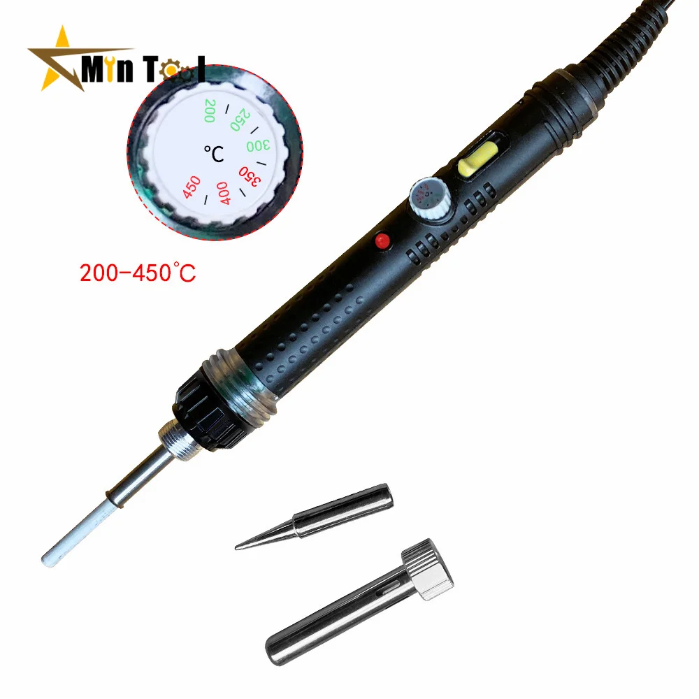 Adjustable Temperature Soldering Iron Kit 220V /80W Soldering Iron Rework Iron Station Welding  Repair Tool