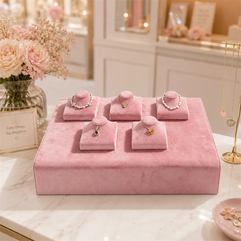 expositor-de-joyeria-de-cuero-pu-blanco-de-alta-calidad-set-de-almacenamiento-de-collares-y-colgantes-de-terciopelo-rosa-accesorios-de-exhibicion-de-joyeria