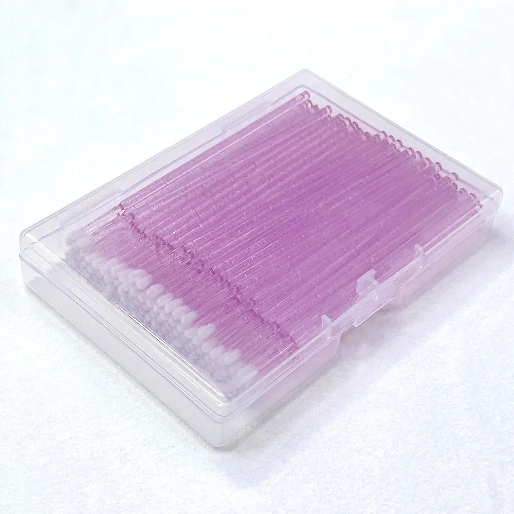 600 szt. Mikro Szczoteczki do Usuwania Sztucznych Rzęs, Mikrobrush, Aplikatory do Maskary, Szczoteczki do Przedłużania Rzęs, Narzędzia do Makijażu, Opakowanie w Pudełku