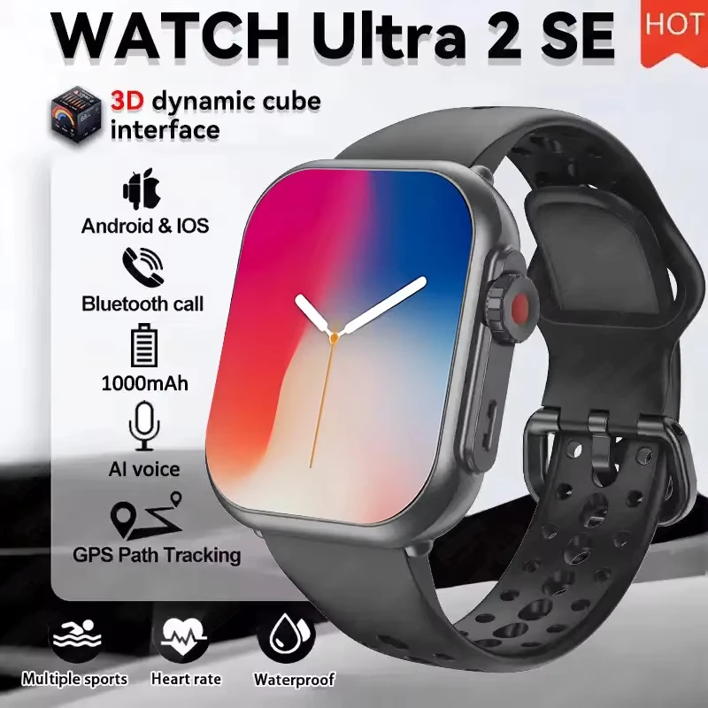 

2026 New 1000mAh Battery AMOLED SmartWatch Amazfit Ultra K62 GPS Display BT Call Sport Waterproof Smart Watch For IOS Ultra 2 SE