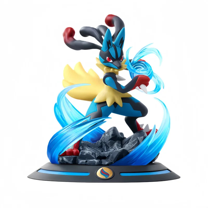 

Фигурки персонажей аниме Pokemon Mega Lucario Funism, оригинальная домашняя модель, коллекционная статуэтка, украшение для рабочего стола, игрушка, подарок