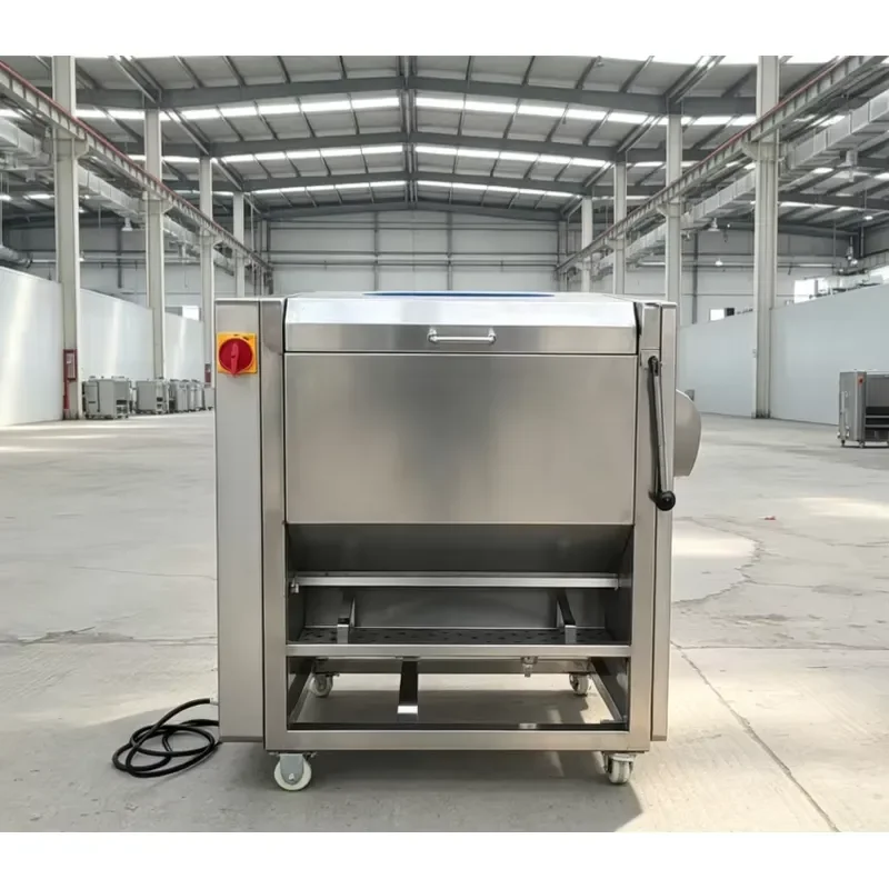 400KG/H Eagle Brush Roller Type Potato Fruit Cleaning and Peeling Machine Stainless Steel Automatic Root Vegetable Cleaning