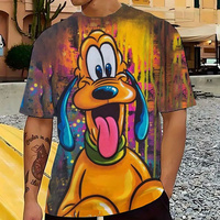 Disney Summer Adult Kids Funny Goofy T-Shirt Cartoon Print Tops Tees Casual Stylish Outfit Clothing Fashion Oversized Streetwear