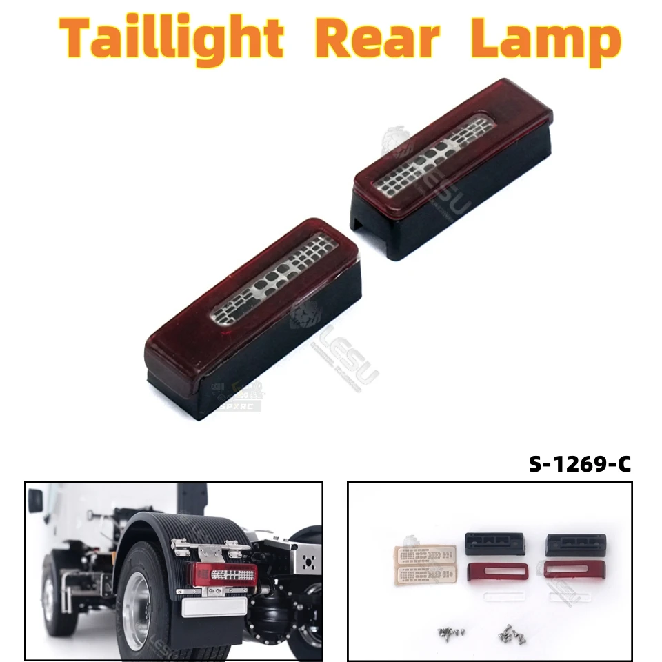 

2 шт. задний фонарь, печатная плата S-1269-C для 1/14 Tamiya RC, деревянный грузовик, планшетный грузовик, скоростной прицеп, модель трактора
