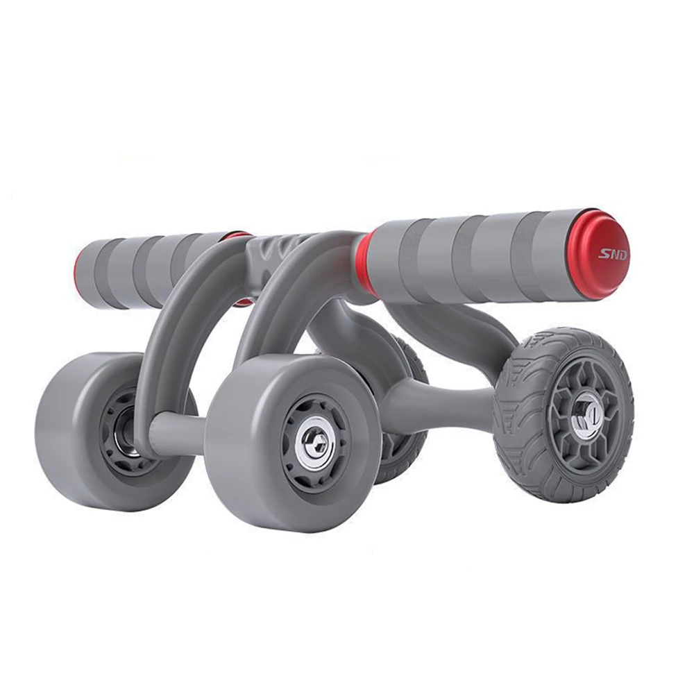 4 Wheels Abdominal Wheel Men Abdominal Fitness Equipment Abdominal Roller Home Thin Belly Mute Weight Loss Device Muscle Trainer