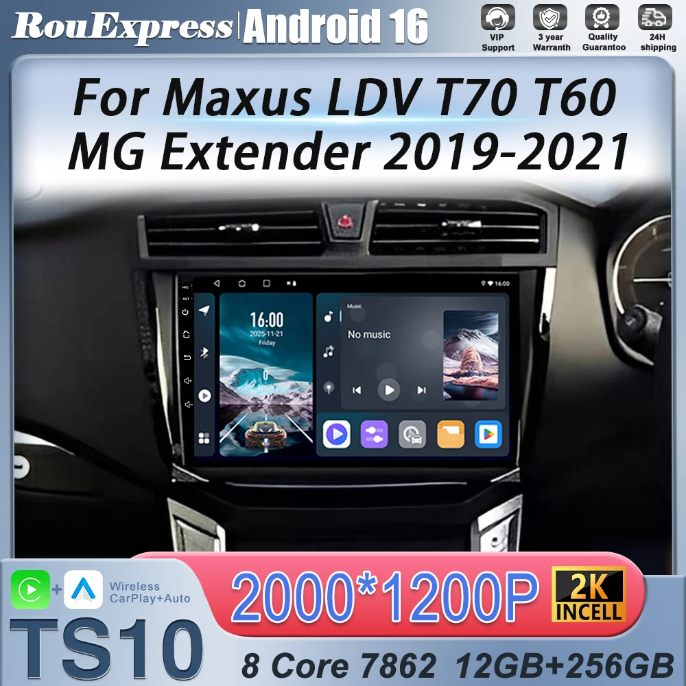 Android For Maxus LDV T70 T60 MG Extender 2019 2020 2021 GPS Carplay Stereo Bluetooth Multimedia Video Player Radio Samochodowe