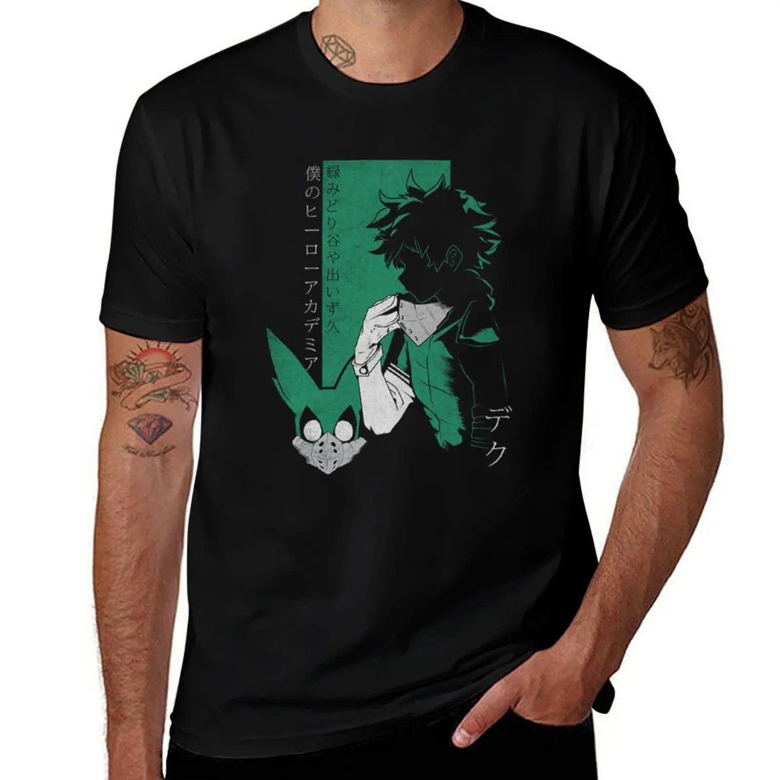 

Deku suit T-Shirt man graphic t shirt cotton tshirt 100% man t shirts for men casual T-Shirt
