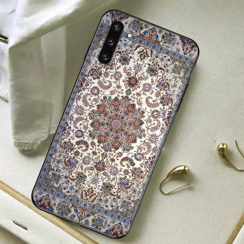 Persian carpet Floral pattern Phone Case for Samsung A51 A30s A52 A71 A12 for Huawei Honor 10i for OPPO vivo Y11 cover