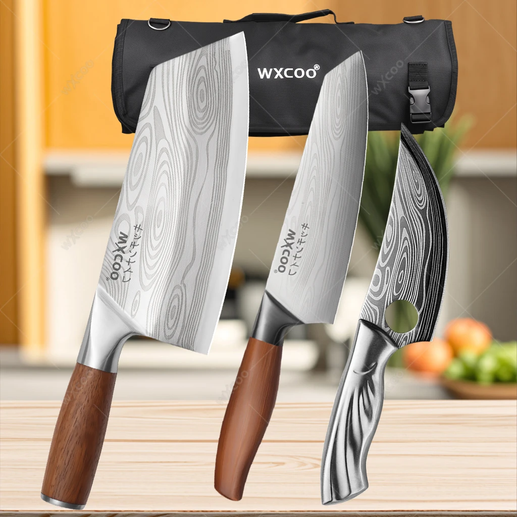 

Stainless Steel Butcher Knife Boning Knife Hand-Forged Knife Professional Kitchen Meat Cleaver Fruit Slicing Knives Cooking Tool