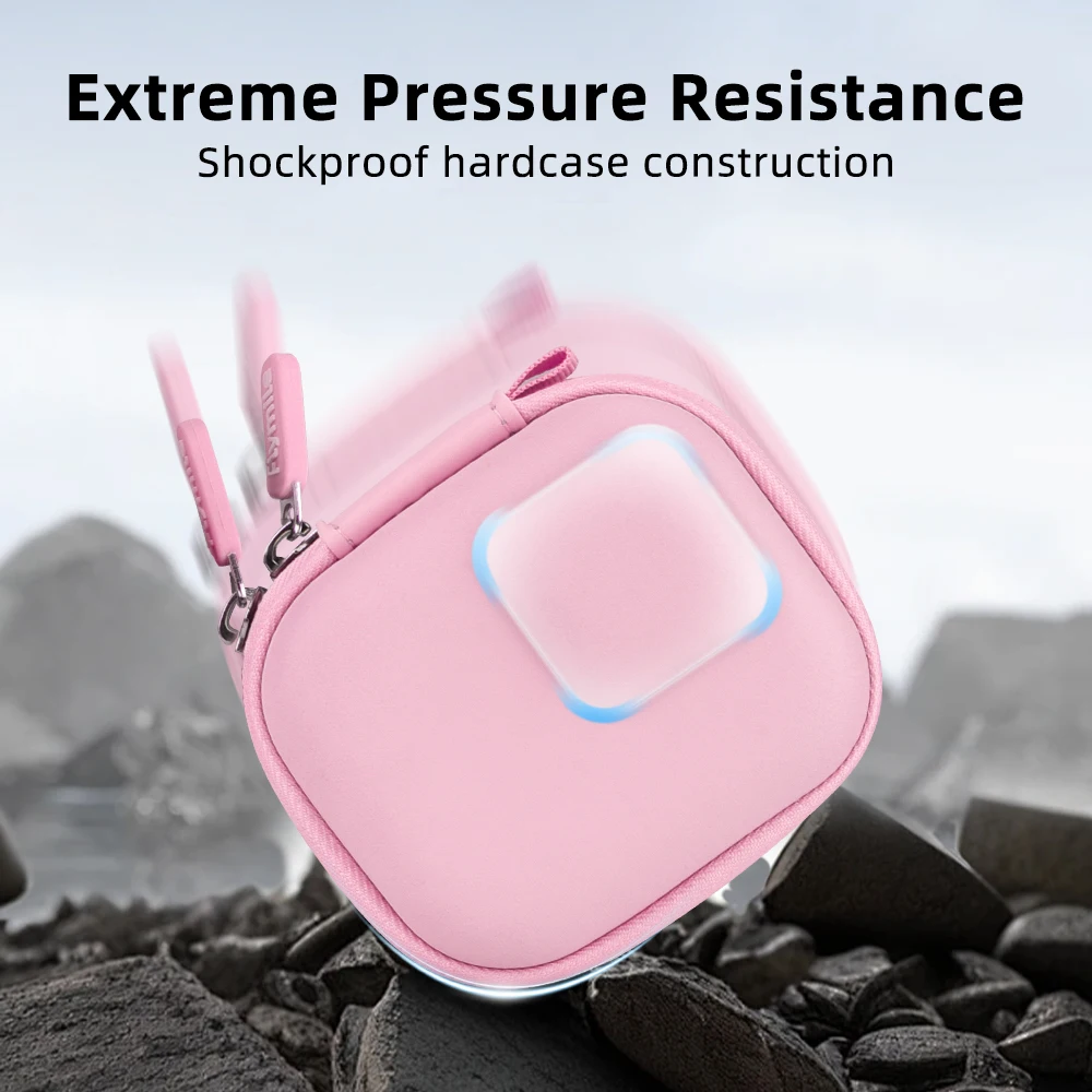 Mini Bag Case for DJI Osmo Action 5 Pro 4/GoPro/Insta360 Ace Pro 2,Shockproof Protective Storage Pouch Compatible Camera Cage