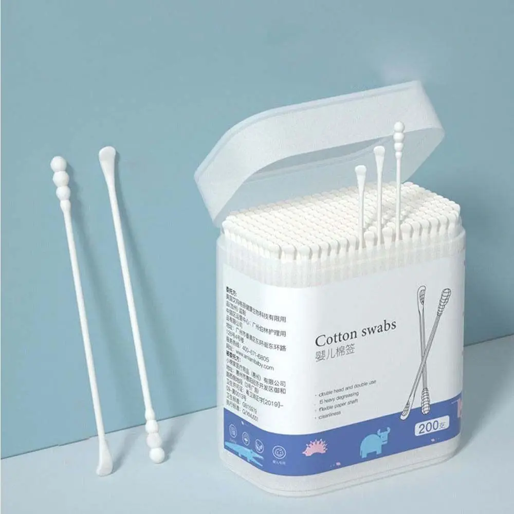 Multi-purpose Double Head Large Capacity Baby Care Product Baby Cotton Swab Baby Nursing Supplies Cotton Buds Cleaning Tampons