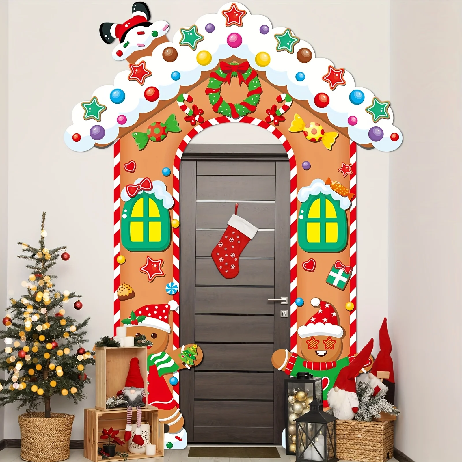 1 مجموعة عيد الميلاد صور خلفية القماش عيد ميلاد سعيد زينة عيد الميلاد للمنزل عيد الميلاد زخرفة صورة خلفية نافيداد ناتال السنة الجديدة 2026 #6