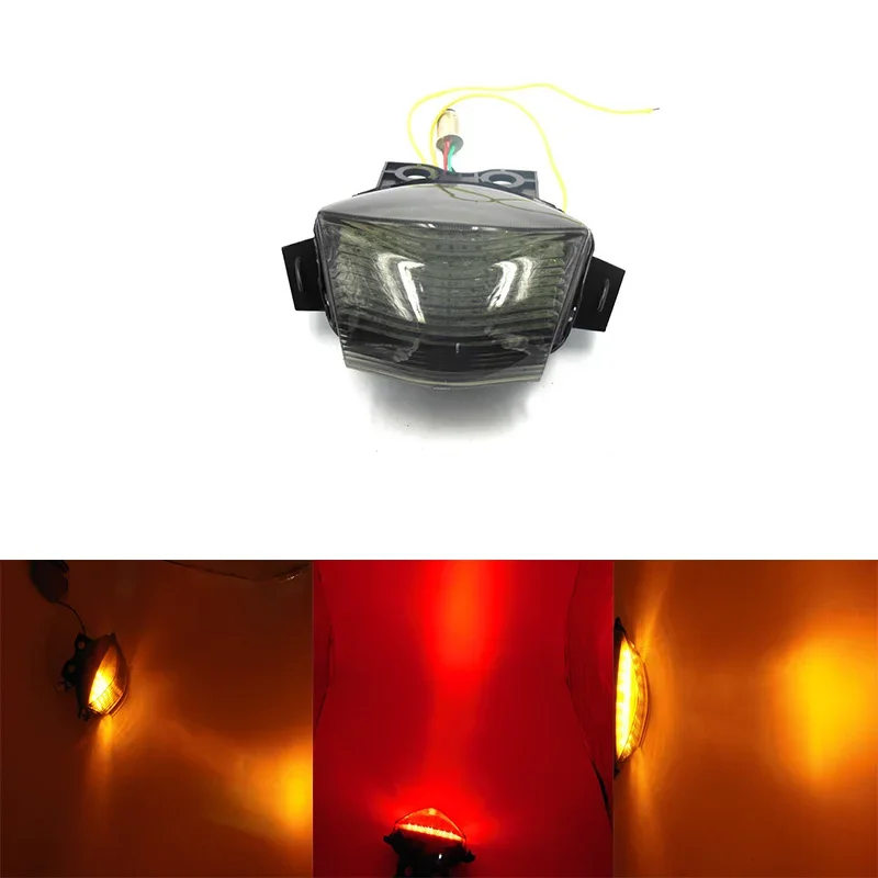 

Smoke LED Integrated Rear Tail Light Taillight with Turn Signals Light Fit For Ninja650R ZX650 ER-6F 650R 2006 2007 2008