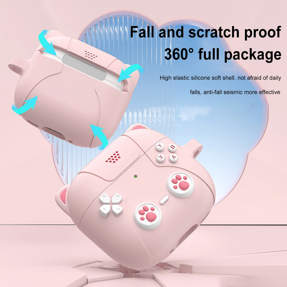 Casing untuk AirPods 4 (2024), casing pengisi daya nirkabel dan berkabel, casing penutup pelindung penuh untuk AirPods 4