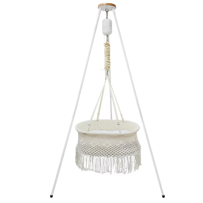 Modern Design Natural Round Shape Baby Bassinet Swing Bed Great Quality Foldable for Hotel Bedroom Living Room
