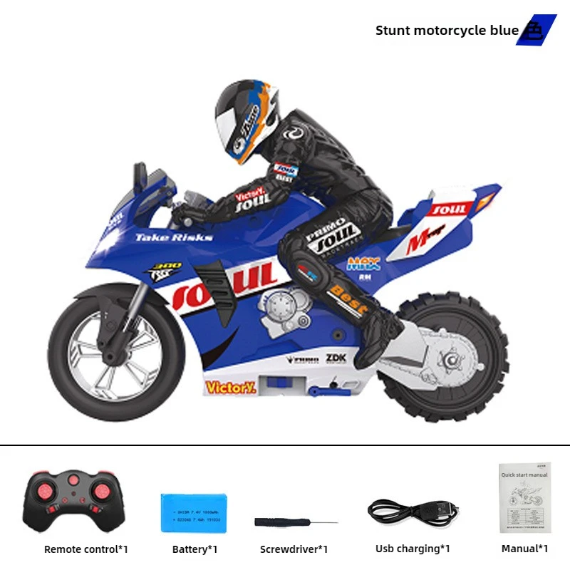Cool Stuff-coches Rc, regalo divertido, coche de deriva Rc acrobático a escala 10:10, modelo de coche de Control remoto, motocicleta con pulverizador de pedos Kawaii, juguetes para niños