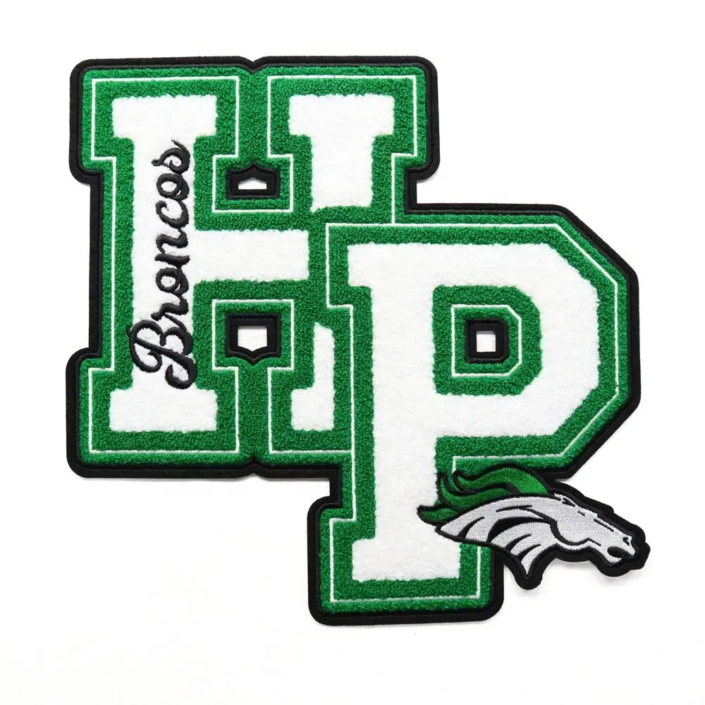 Custom Embroidered Chenille Patches - Iron On Sew On Felt Letter Patches for Jackets, Bags, Kids Clothing DIY Name Badge