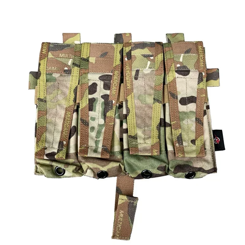 

Tactical M4 Magazine Pouch Airsoft Quadruple Mag Pouch Multicam Hunting Vest AVS Molle Front Panel Bag Accessories