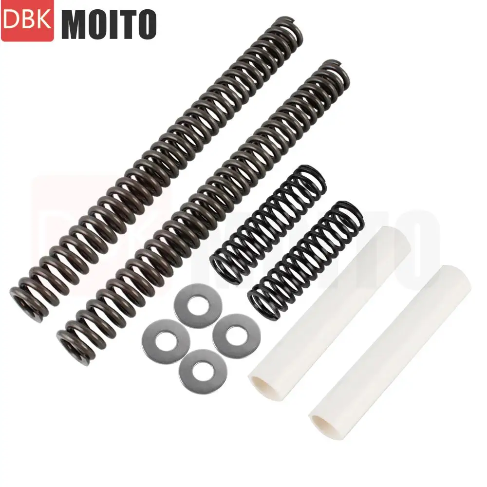 Motorcycle Progressive Drop-In Front Fork Lowering Kit For Harley Davidson FXWG Wide Glide 1985-1986 10-2003 771573 0416-0037