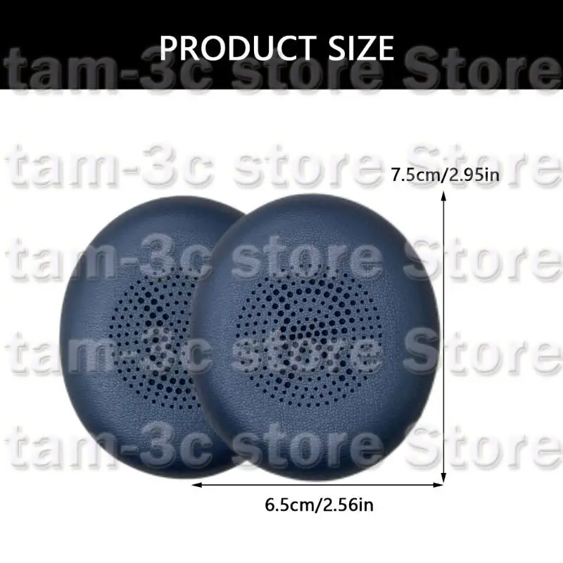 D0UAレザーヘッドフォン45H/EVOLVE2 65 40 MS UC USBヘッドセットクッションカバーイヤーマフ