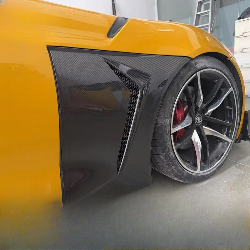 Suitable for Toyota, carbon fiber fenders, perforated fender surround modification