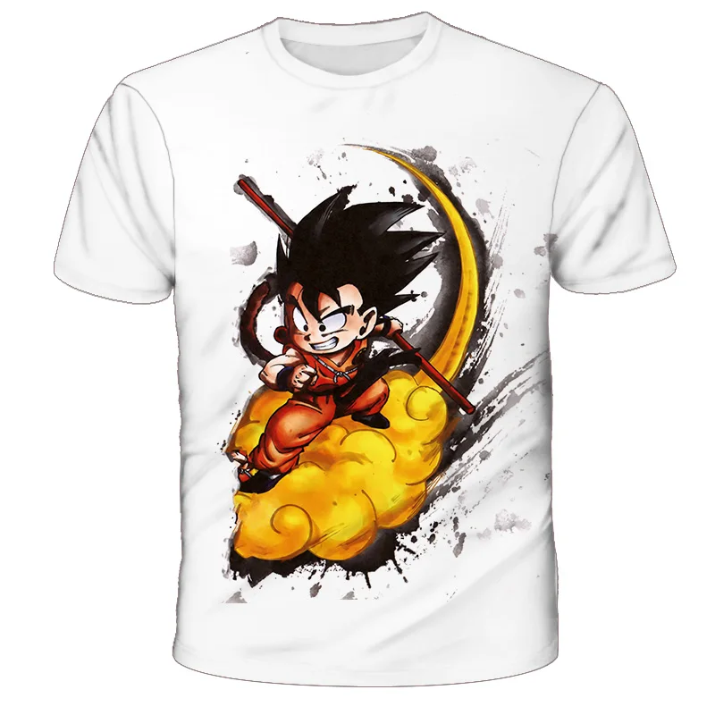 2025 Anime Dragon Ball Goku 3D Print Kids T Shirt Summer Fashion Casual T-shirt Boy Girl Unisex Children's Clothing Tshirt Tops