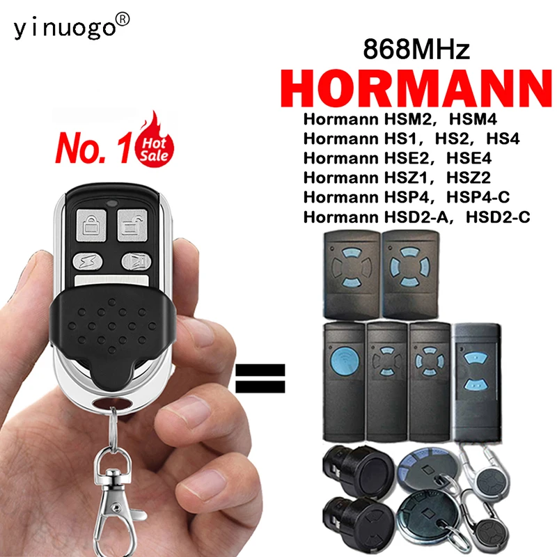 Совместим с пультами дистанционного управления гаражными воротами HORMANN HSM2/4, HSE2/4, HS4/2/1, HSZ1/2, HSP4/-C, HSD2-A 868 МГц.