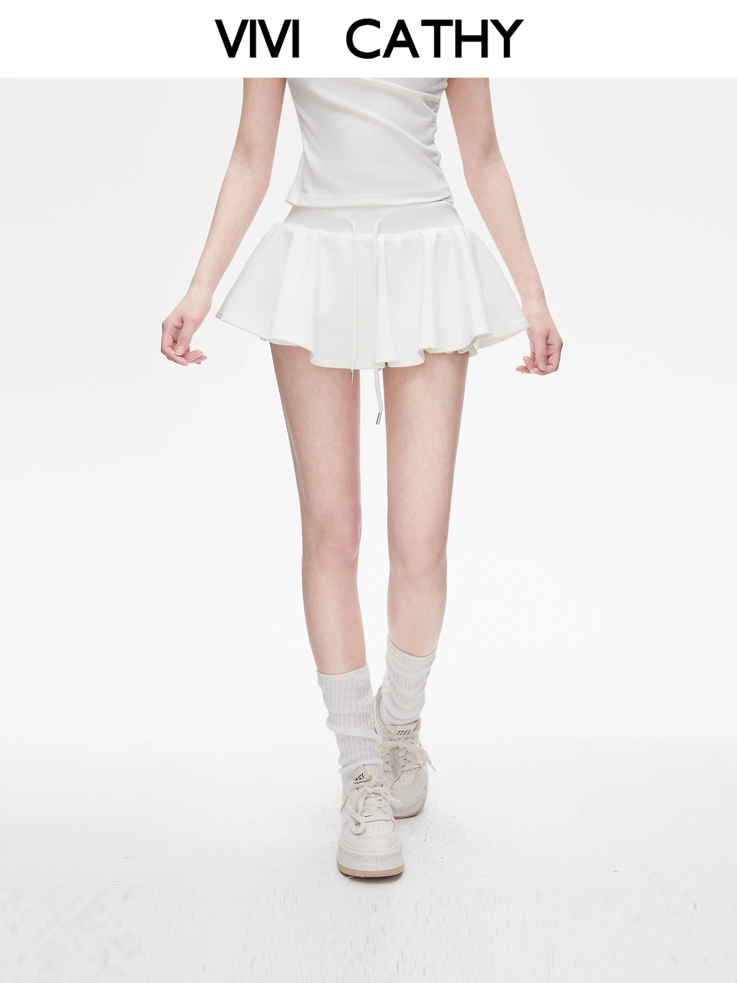 vivicathy-spring-summer-low-waist-ballet-style-fluffy-half-length-a-line-slimming-sexy-girl-skirt-polyester-fiber-high-waist