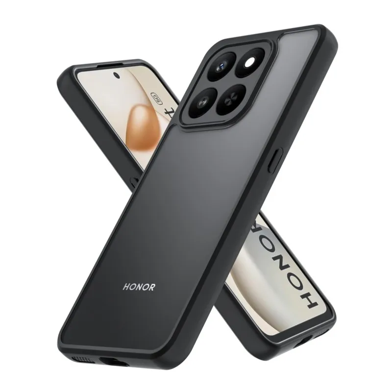حافظة لهاتف Honor X7d لهاتف Honor X7d حافظة لهاتف Honor X7d حافظة لهاتف Honor X7d 4G 5G بسيطة سوداء غير لامعة مضادة للبصمة