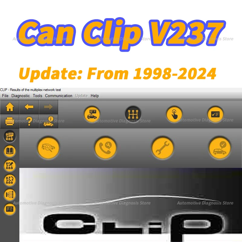 Software 2025 Newest Can Clip V237 with crack free keygen for Rena-ult OBD2 Diagnostic Pin Extractor updata 1998-2023 year cars