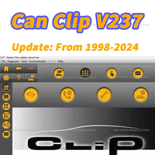Software 2025 más nuevo Can Clip V237 con tecla sin grietas para Rena-ult OBD2 Diagnostic Pin Extractor updata 1998-2023 año coches