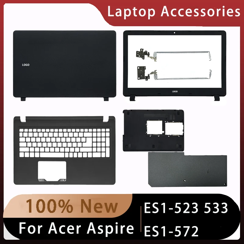 New For Acer Aspire ES1-523 533 ES1-572;Replacemen Laptop Accessories Lcd Back Cover/Front Bezel/Palmrest/Bottom With LOGO