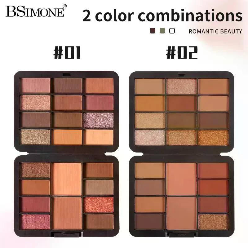 Paleta de Sombras de Ojos y Rubor BSIMONE, Mate, Iluminador, 22 Colores, Crema de Rubor, Corrector de Larga Duración, Resistente al Agua, Regalo de Navidad
