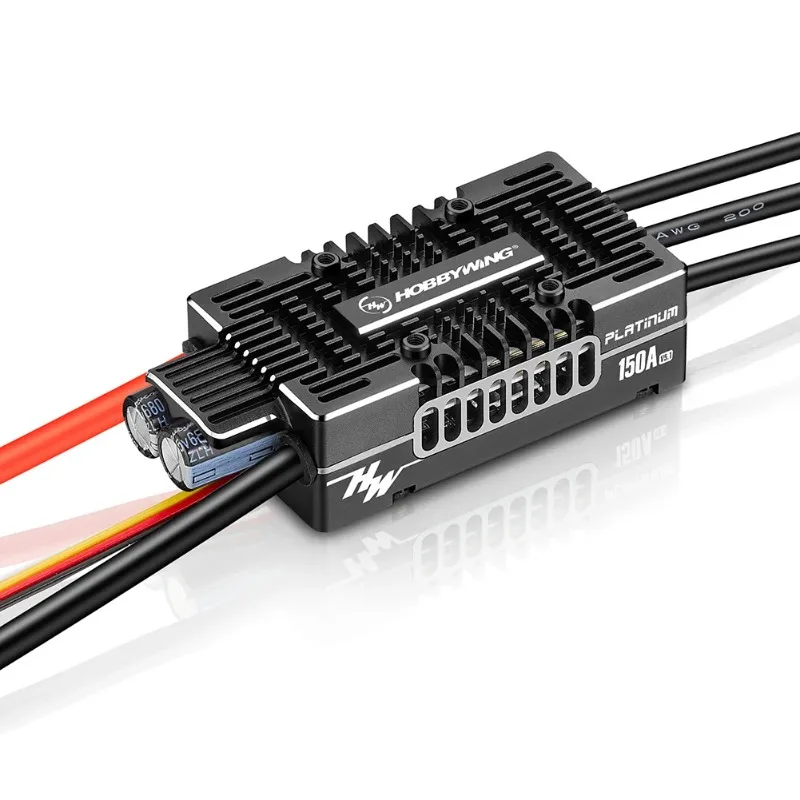 Hobbywing Platinum HV 150A V5.1 3-8S Switchable 5-8V/10A BEC Brushless ESC Speed Controller for RC 3D Fix-wing Flying Quadcopter