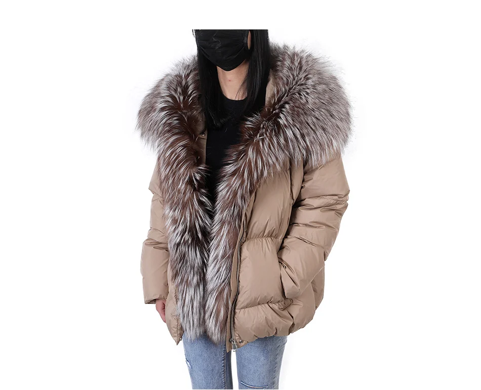 2026 MAOMAOKONG White Duck Down Jacket Winter Women