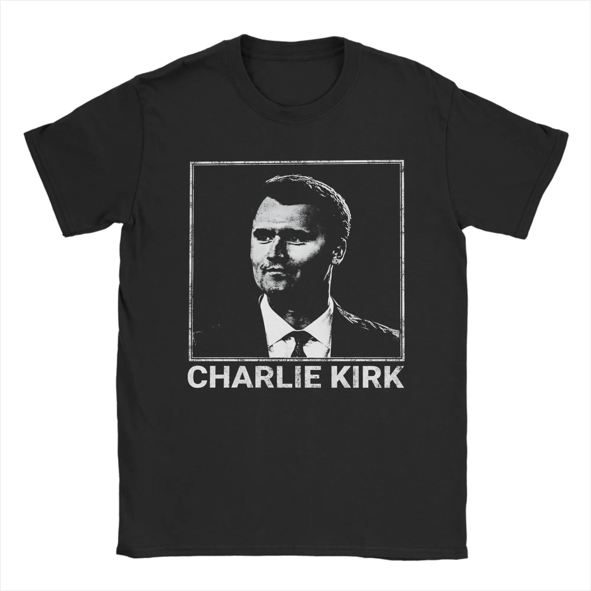 

Charlie Kirk 1993 2025 T Shirt for Men Cotton Funny T-Shirt O Neck Tee Shirt Short Sleeve Clothing Plus Size