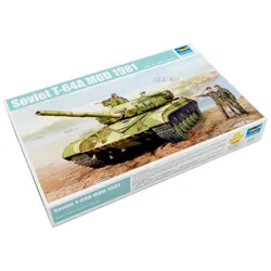 Trumpeter 01579 1/35 Soviet T64 T-64A Mod.1981 Main Battle Tank MBT Military Gift Plastic Assembly Model Toy Building Kit