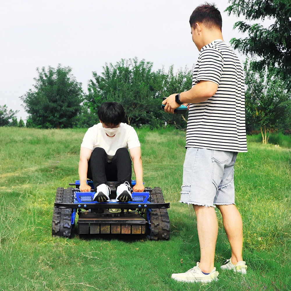 Custom Remote Controlled Lawnmower, Featuring a Twin-cylinder Engine,a Brushless DC Motor,Zero-turn Tractor; Lawns and Orchards.