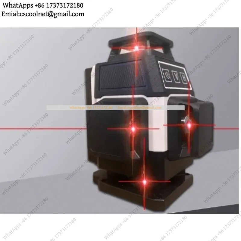 Mini 8/12/16 Lines Red Beam Laser Level, High Precision Self-Leveling Construction Measuring Tool