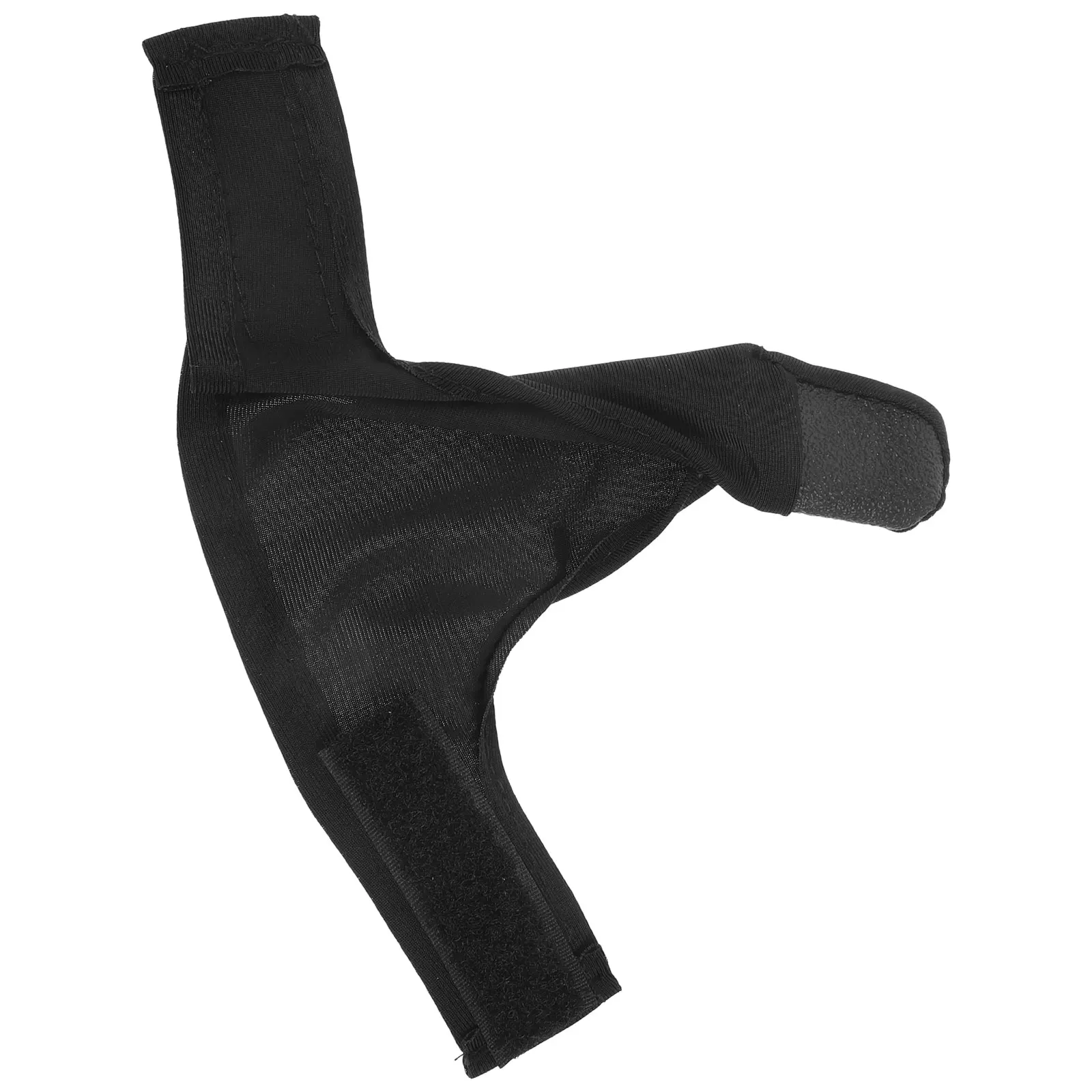 

Чехол для большого пальца для боулинга, черный, правый, мягкая ткань, амортизирующий, устойчивый к истиранию, эластичный дизайн, спортивные перчатки для сухой руки